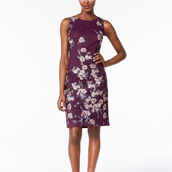 Ivanka Trump Dresses & Skirts - Ivanka Trump Purple Embroidered Dress